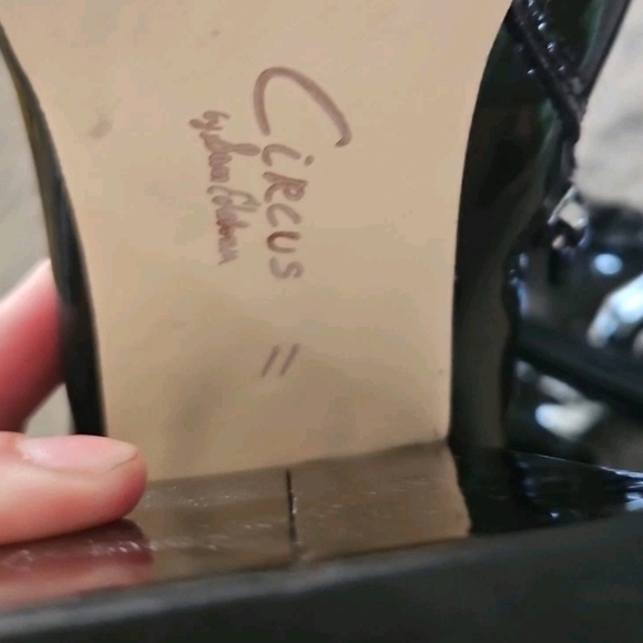 Sam Edelman Circus Womens Black Patent Leather Kia Gothic Punk Platform Boots 11 - Picture 8 of 16